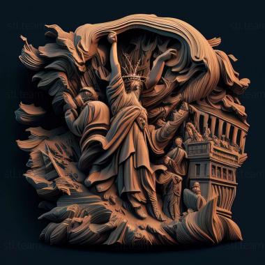 3D модель Гра Turning Point Fall of Liberty (STL)